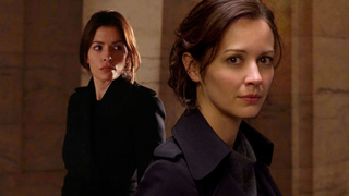 Illustration for article titled "How Did This Turn Into A Flirty Thing?" Amy Acker Talks Root And Shaw